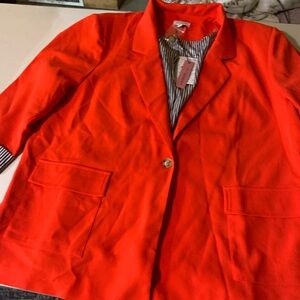 ANDREE BY UNIT Bold Red Blazer